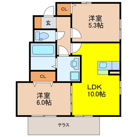 グランコート南山の物件間取画像